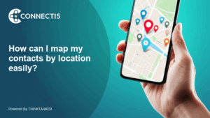 How can I map my contacts by location easily?