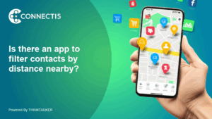 Is there an app to filter contacts by distance nearby?